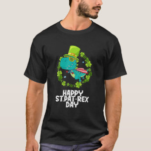 T-shirt Drôle Saint Patrick Day Vol T Rex Dinosaur Sung