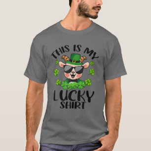 T-shirt Drôle Saint Patrick's Day Chèvre C'est ma chance