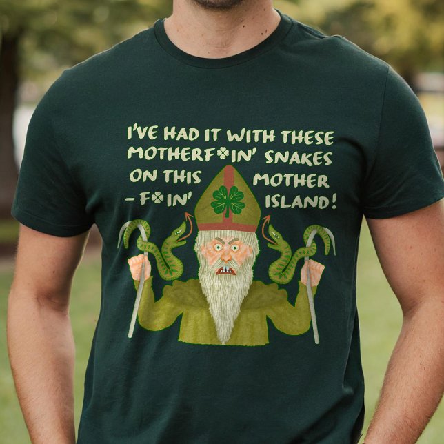T-shirt Drôle Saint Patrick's Day Snakes Joke Green Irish (Créateur téléchargé)