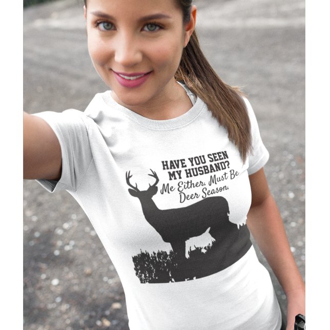 T-shirt Drôle saison de chasse aux cerfs Épouse mari (Créateur téléchargé)