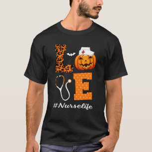 T-shirt Drôle saison épicée Citrouille Leopard automne aut