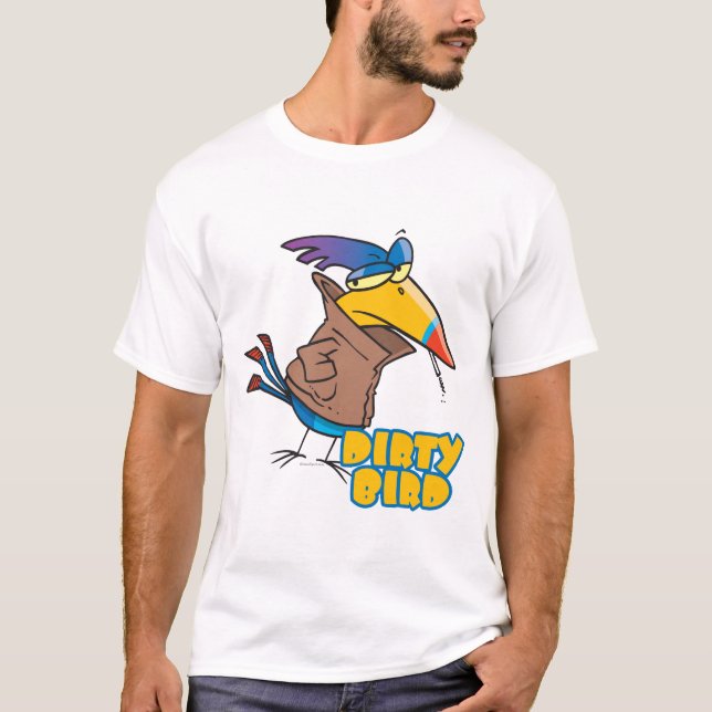 T-shirt drôle sale oiseau naughty toucan dessin animé (Devant)