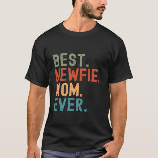 T-shirt Drôle sarcasme Meilleure Maman Newfie Rétro Vintag