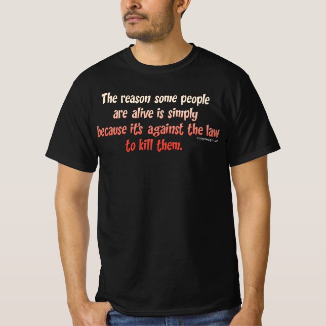 T-shirt Drôle sarcastique dire sur les gens sombres (Devant)