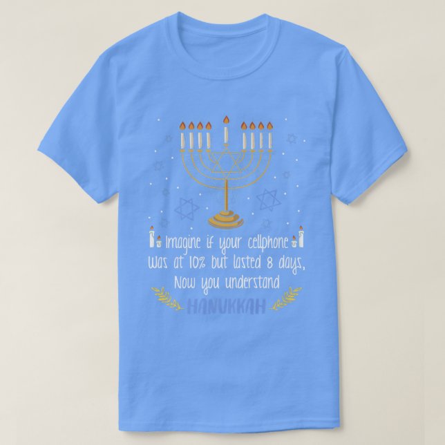 T-shirt Drôle Sarcastique Hanoukka Chanukah Citation de té (Design devant)