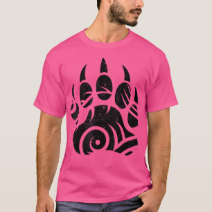 T-shirt Drôle Sarcastique Ours Paw Toucher Fantôme Amérind