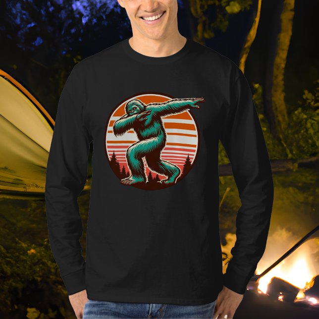 T-shirt Drôle Sasquatch Bigfoot Dabbing Personnalisé (Créateur téléchargé)
