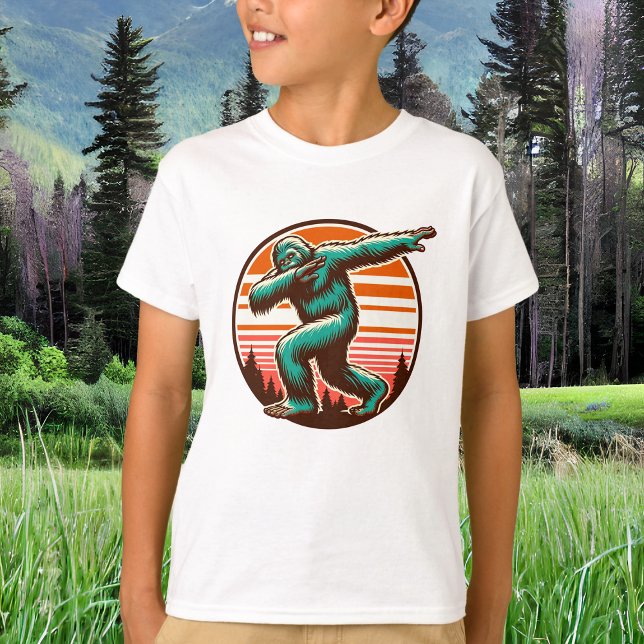 T-shirt Drôle Sasquatch Bigfoot Dabbing Personnalisé (Créateur téléchargé)