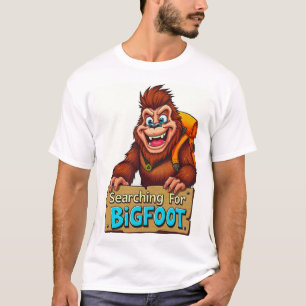 T-shirt Drôle Sasquatch Bigfoot Sac Dans Les Bois