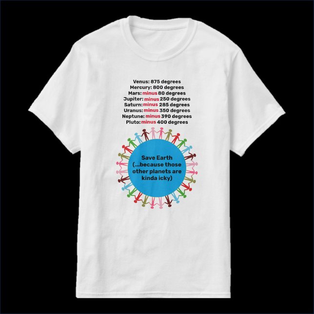 T-shirt Drôle sauver la Terre (Créateur téléchargé)