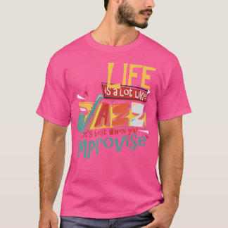T-shirt Drôle Sax Player Cadeaux Jazz Musique Saxophone