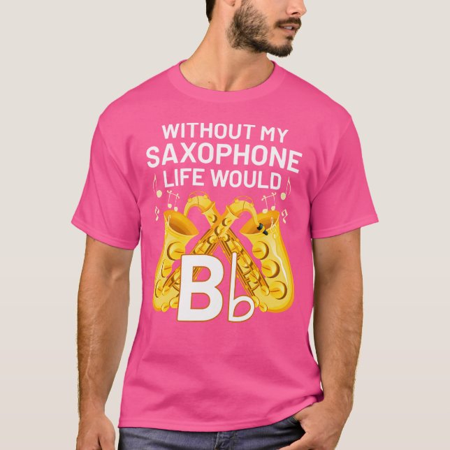 T-shirt Drôle Saxophoniste Musicien Jazz Musique Saxophone (Devant)