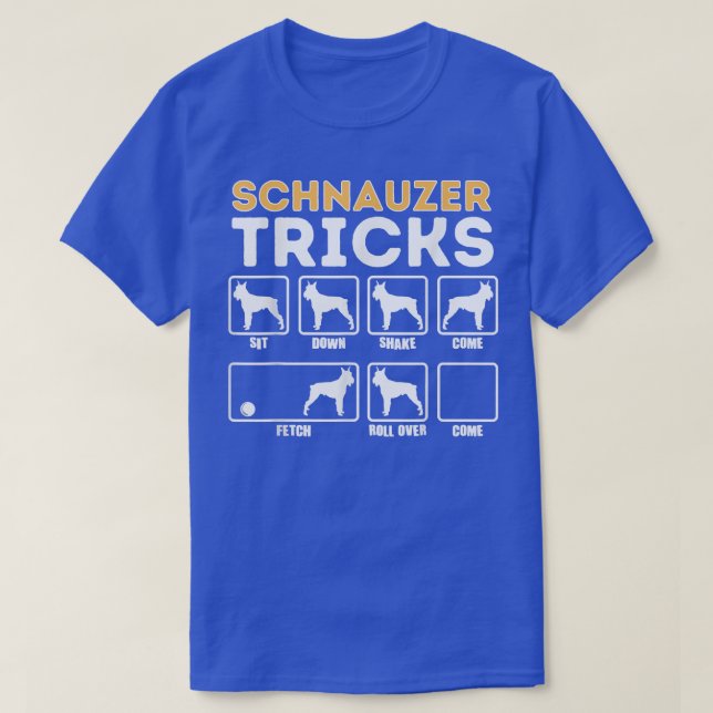 T-shirt Drôle Schnauzer Chien Tricks Sarcastic Chien Propr (Design devant)