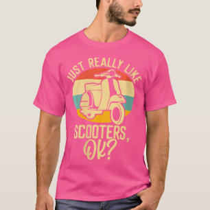 T-shirt Drôle scooter moto pour moto