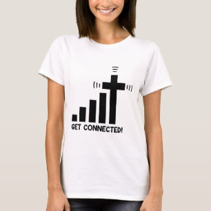 T-shirt Drôle Se Connecter Jésus-Christ Foi Chrétienne I