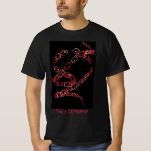 T-shirt Drôle Serpent Rouge