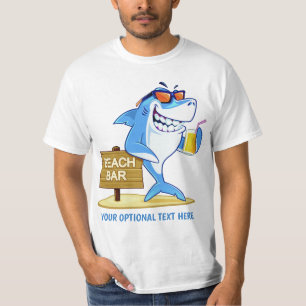 T-shirt Drôle Shark vêtements de texte personnalisés