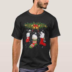 T-shirt Drôle Sheeps En Chaussettes Joyeux Noël Famille