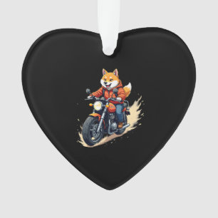 T-Shirt Drôle, Shiba Inu, Moto, Chien, Marionnette