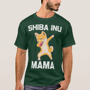 T-shirt Drôle Shiba Inu pour les femmes maman Dabbing japo