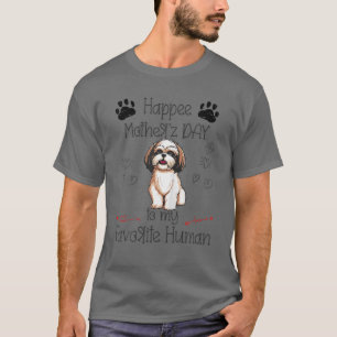 T-shirt Drôle Shih Tzu Bonne Fête des Mères À Mon Favori H