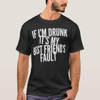 T-shirt Drôle Si Je M'Enfuis Son Meilleur Bestie De Faille