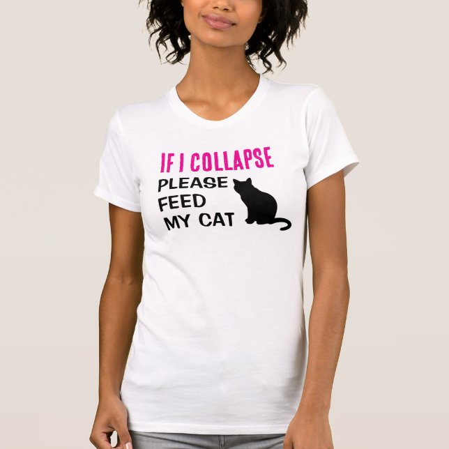 T-shirt Drôle si je réduit Chat maman Amoureux des chats (Devant)