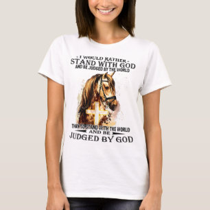 T-shirt Drôle si mon cheval avait votre visage, je le tira