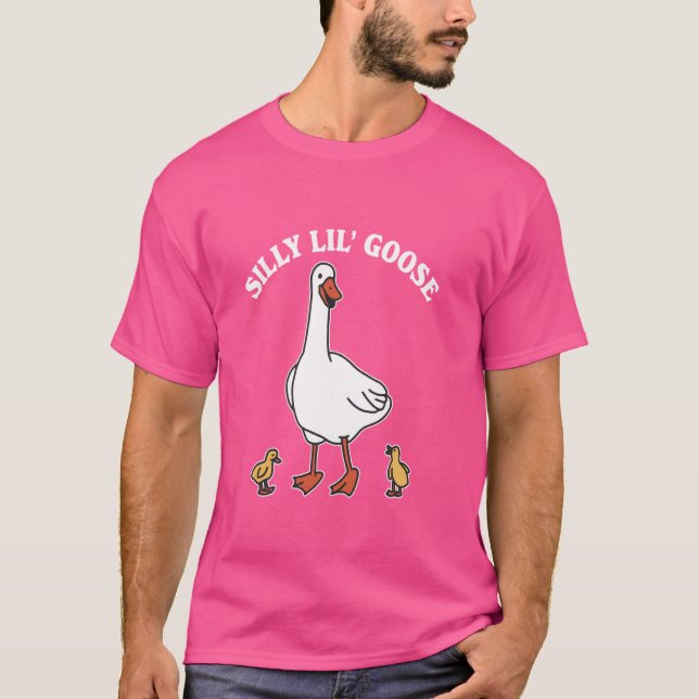 T-shirt Drôle Silly Lil' Goose Apparel (Devant)