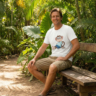 T-shirt Drôle singe
