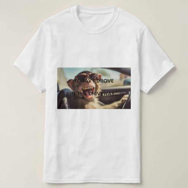 T-shirt drôle singe (Design devant)