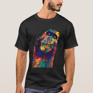 T-shirt Drôle singe à l'air