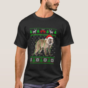 T-shirt Drôle singe éclaire laide laide doux arbre de Noël
