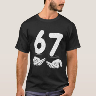 T-shirt Drôle Six Sept 6 7 Mème Gen Alpha Argot 6 7 Mains