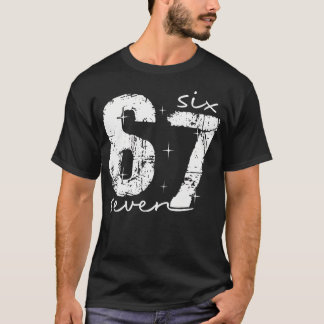 T-shirt Drôle Six Sept 6 7 Mème Génération Alpha Argot