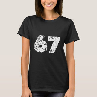 T-shirt Drôle Six Sept 6 7 Mème Grunge Alpha Argot 67 6-7
