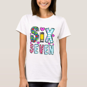 T-shirt Drôle Six Sept 6 7 Mème Professeur Tee pour hommes