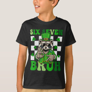 T-shirt Drôle six sept bruh raton laveur st patricks day 6