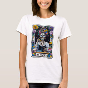 T-shirt Drôle Skeleton Le Tarot de l'enseignant