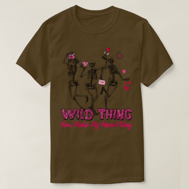 T-shirt Drôle Skeleton Wild Thème Vous Faites Chanter Mon  (Design devant)