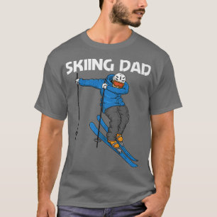 T-shirt Drôle Ski Design Pour Papa Père Hiver Sport Sn