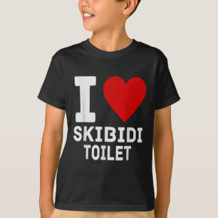 T-shirt Drôle Skibidi Mème I Love Skibidi Toilet Pour Homm