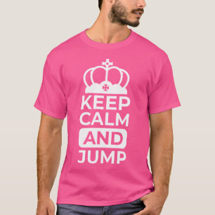 T-shirt Drôle Skydive Conserver Le Calme Et Sauter Skydive