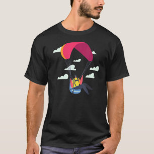 T-shirt Drôle Skydiving Dude Sport Cool Couper les nuages