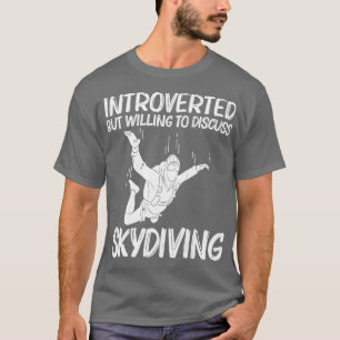 T-shirt Drôle Skydiving Pour Hommes Femmes Parachutage Jum