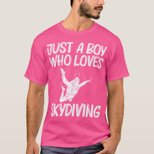 T-shirt Drôle Skydiving Pour Les Garçons Parachutage Jumpi