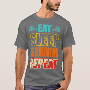T-shirt Drôle Sleep Badminton