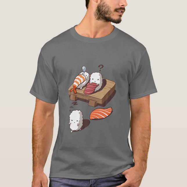 T-shirt , Drôle Sleep Walking Sushi, Japonais Foodie (Devant)