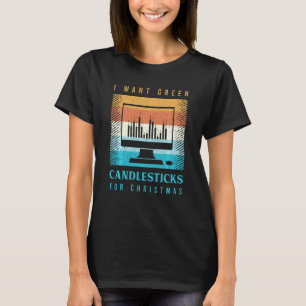 T-shirt Drôle Slogan De Marché Stock Pour Un Trader En Ex
