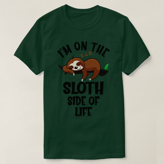 T-shirt Drôle Sloth Dit (Design devant)